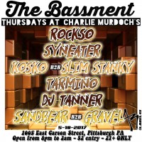The BASSment Thursdays ft Rockso : Syneater : Kosko b2b Stanky